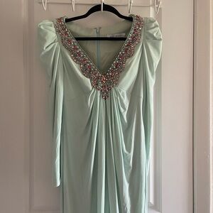 Mint color
Maxi dress